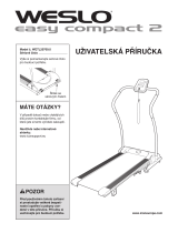Weslo Easy Compact 2 Treadmill Používateľská príručka