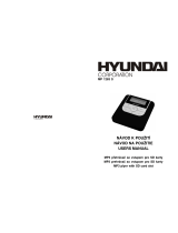 Hyundai MP 1263 S Používateľská príručka