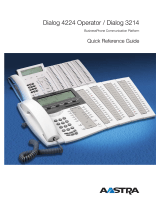 Aastra Dialog 3214 Quick Reference Manual