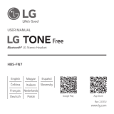 LG TONE Free Bluetooth Stereo Headset HBS-FN7 Používateľská príručka