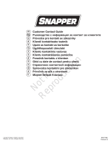 Snapper SPX110 Užívateľská príručka