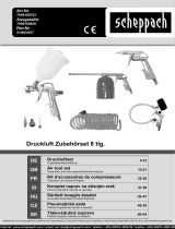 Scheppach Druckluft Werkzeugset, 8-teilig Používateľská príručka