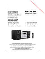 Hitachi AXM649BT Návod na obsluhu