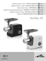 eta Ambo III 5075 90000 šedý/bílá Návod na používanie