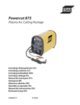 ESAB Powercut 875 Plasma Arc Cutting Package Používateľská príručka