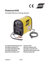ESAB Powercut 650 Portable Plasma Cutting System Používateľská príručka