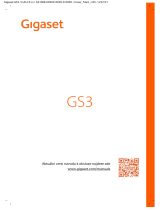 Gigaset GS3 Užívateľská príručka