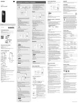 Sony ICD-PX470 Návod na používanie