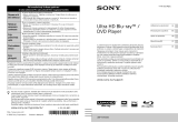 Sony UBP-X1100ES Používateľská príručka