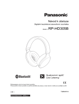 Panasonic RPHD305BE Návod na používanie