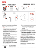 Lenovo ThinkPad WiGig Dock Stručná príručka spustenia
