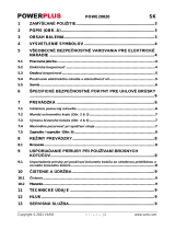 Powerplus POWE20020 Návod na obsluhu