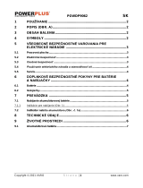 Powerplus POWDP9062 Návod na obsluhu