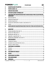 Powerplus POWP4020 Návod na obsluhu
