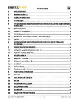 Powerplus POWX11831 Návod na obsluhu