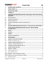 Powerplus POWDP15600 Návod na obsluhu