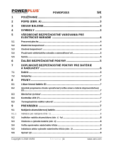 Powerplus POWDP2015 Návod na obsluhu