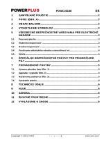 Powerplus POWC20100 Návod na obsluhu