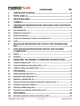 Powerplus POWDP25300 Návod na obsluhu