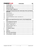 Powerplus POWE30010 Návod na obsluhu