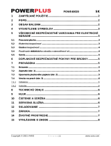 Powerplus POWE40020 Návod na obsluhu