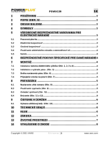 Powerplus POWX139 Návod na obsluhu