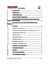 Kreator KRT720001 Návod na obsluhu