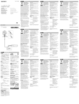 Sony MUC-S12SB1 Návod na obsluhu