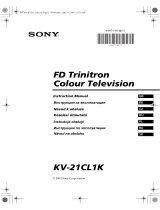 Sony KV-21CL1K Používateľská príručka