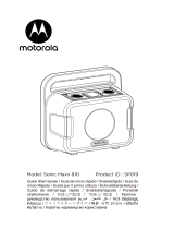 Motorola Sonic Maxx 810 Bluetooth Party Speaker Používateľská príručka