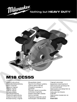 Milwaukee M18 CCS55 Original Instructions Manual