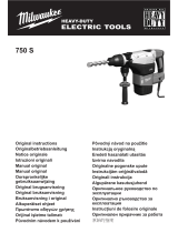 Milwaukee 750 Original Instructions Manual