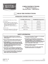 Maytag MHN30PDA User Instructions