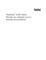 Lenovo ThinkPad X200 Tablet 7453 Příručka Pro Základní Servis A Odstraňování Problém