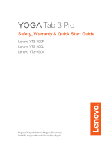 Lenovo Yoga Tab 3 Pro Safety, Warranty & Quick Start Manual