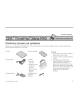 Lenovo THINKPAD R40 Setup Manual