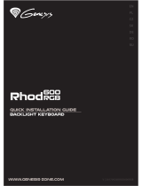 Genesis Rhod 600 RGB Quick Installation Manual