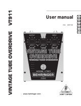 Behringer VT911 Používateľská príručka