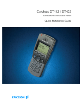 Ericsson DT412 Quick Reference Manual