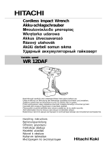 Hitachi WR 12DAF Handling Instructions Manual