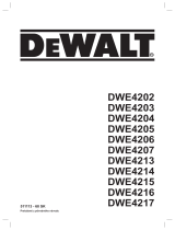 DeWalt DWE4203 Používateľská príručka