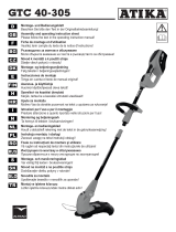 Altrad Atika GTC 40-305 Assembly And Operating  Instruction Sheet Manual