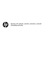 HP 21 inch Flat Panel Monitor series Používateľská príručka