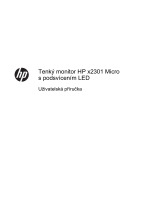 HP Value 23-inch Displays Používateľská príručka