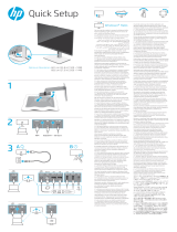 HP E24d G4 FHD USB-C Conferencing Monitor Stručná príručka spustenia
