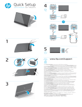 HP E14 G4 Portable Monitor Stručná príručka spustenia
