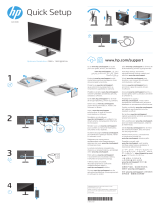 HP P24q G4 QHD Height Adjust Monitor Stručná príručka spustenia