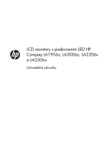 HP Compaq LA2206x 21.5 inch LED Backlit LCD Monitor Používateľská príručka