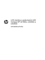 HP Compaq LE1902x 18.5-inch LED Backlit LCD Monitor Používateľská príručka