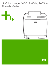 HP Color LaserJet 2605 Printer series Užívateľská príručka